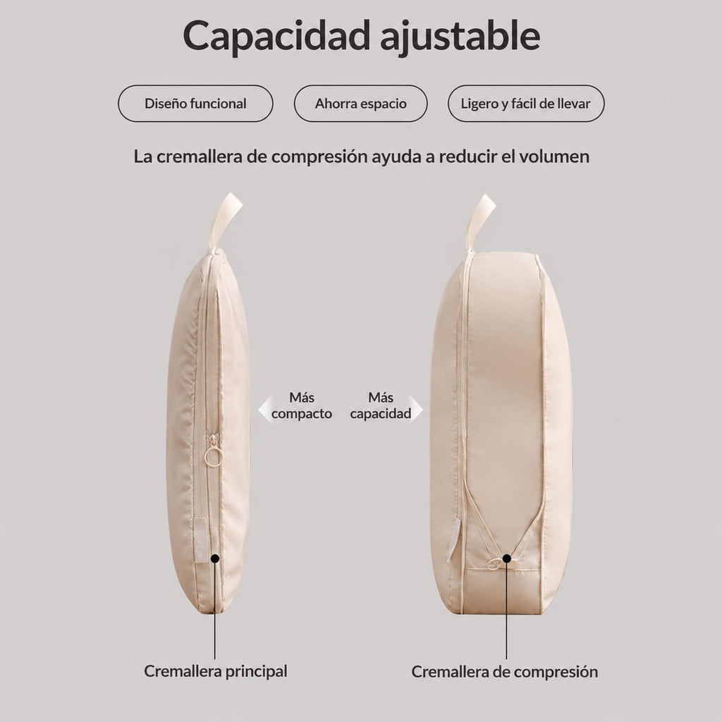 OASIVIO Travel | Cubos de compresión para maleta (6 piezas)